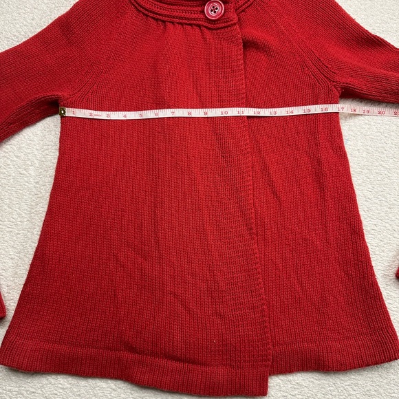 Old Navy High Neck Long Sleeve Red Sweater Lambs Wool Blend Women’s Size Medium - Picture 4 of 6